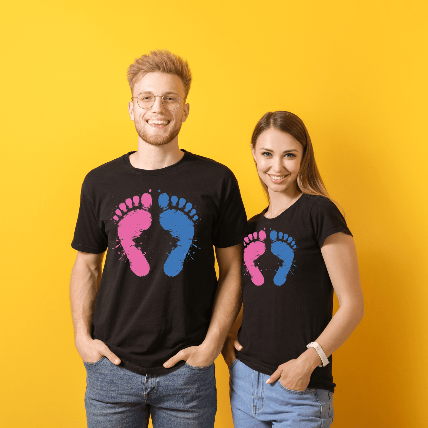Baby Footprints Gender Reveal G2 - NeoInk Transfers