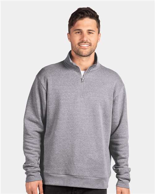 Unisex Fleece Quarter-Zip Pullover Next Level 9643