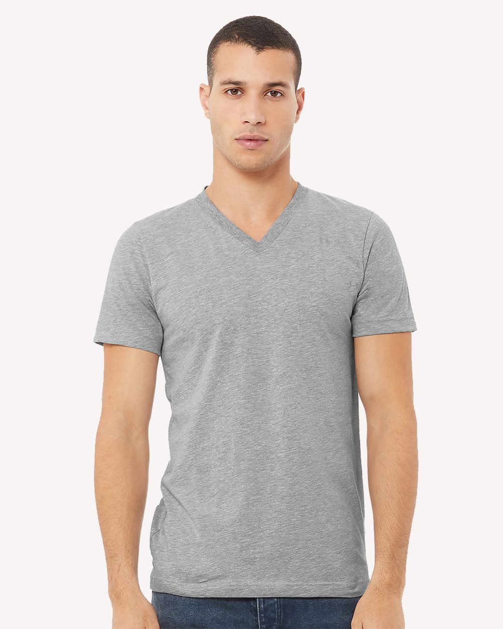 Unisex Heather CVC V-Neck Tee BELLA + CANVAS 3005CVC