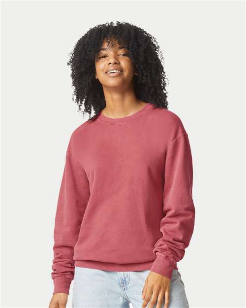 Unisex Garment-Dyed Lightweight Crewneck Sweatshirt Comfort Colors 1466