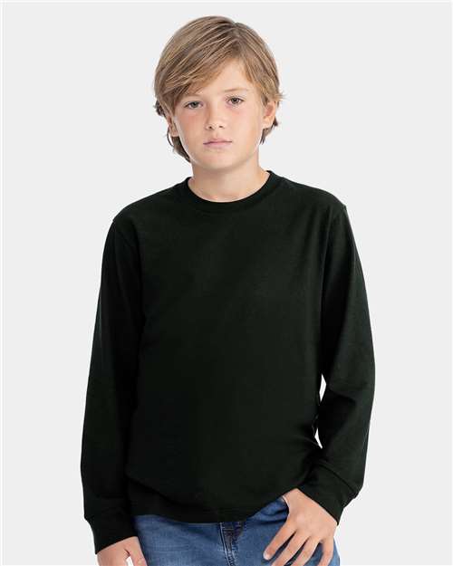Youth Cotton Long Sleeve Tee Next Level 3311