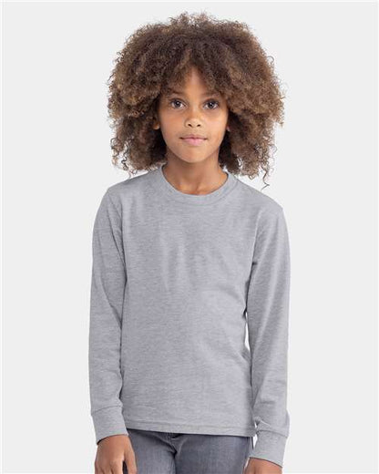 Youth Cotton Long Sleeve Tee Next Level 3311