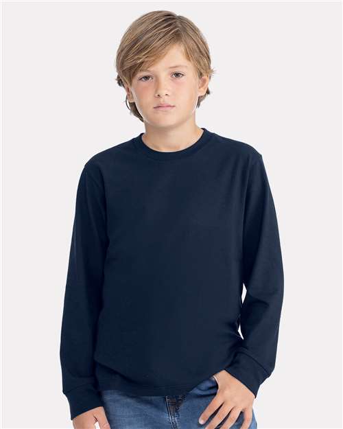 Youth Cotton Long Sleeve Tee Next Level 3311