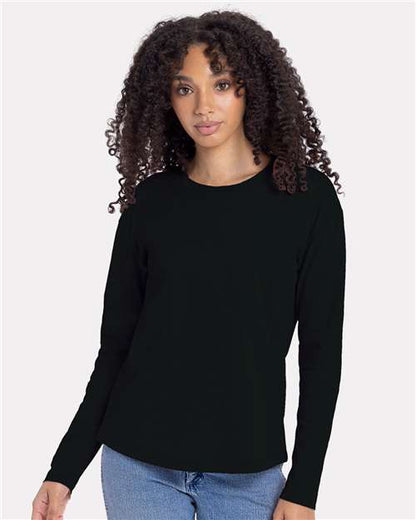 Women's Cotton Relaxed Long Sleeve Tee Next Level 3911