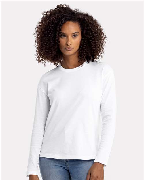 Women's Cotton Relaxed Long Sleeve Tee Next Level 3911