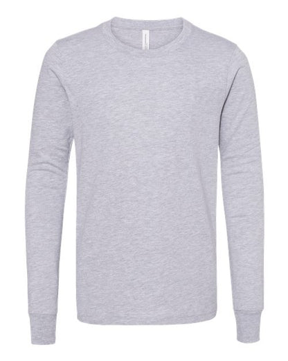 Youth Heather CVC Long Sleeve Tee Bella + Canvas 3501YCVC - NeoInk Transfers