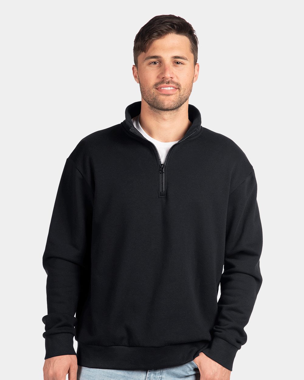 Unisex Fleece Quarter-Zip Pullover Next Level 9643