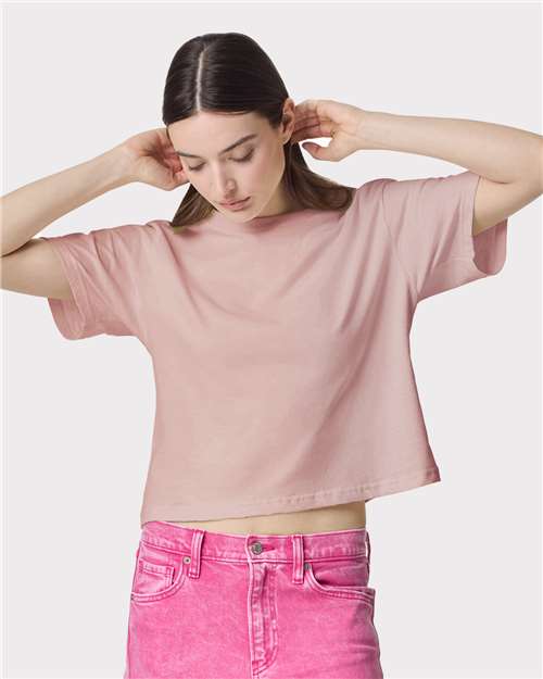 Women's Fine Jersey Mid-Length Boxy Tee American Apparel 102