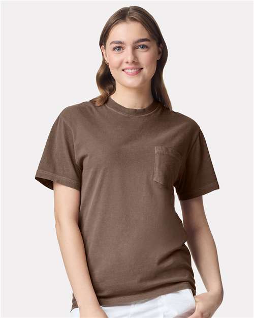 Unisex Garment-Dyed Heavyweight Pocket T-Shirt Comfort Colors 6030