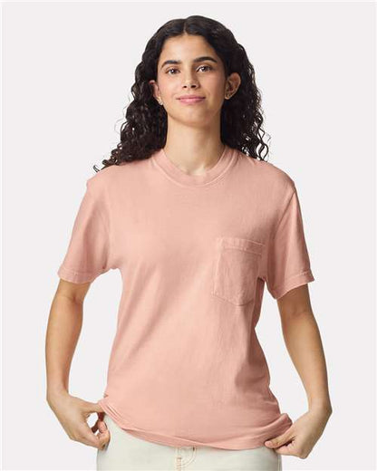Unisex Garment-Dyed Heavyweight Pocket T-Shirt Comfort Colors 6030