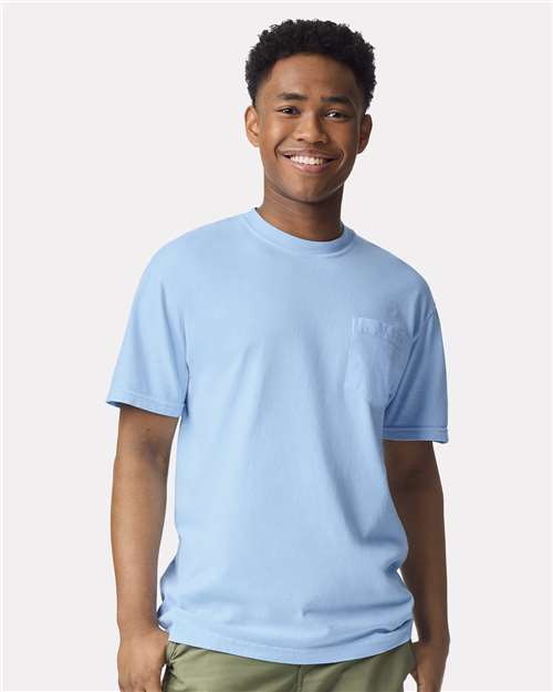 Unisex Garment-Dyed Heavyweight Pocket T-Shirt Comfort Colors 6030