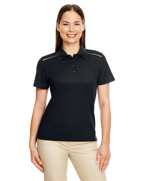 Women's Radiant Performance Piqué Polo with Reflective Piping CORE365 78181R - NeoInk Transfers