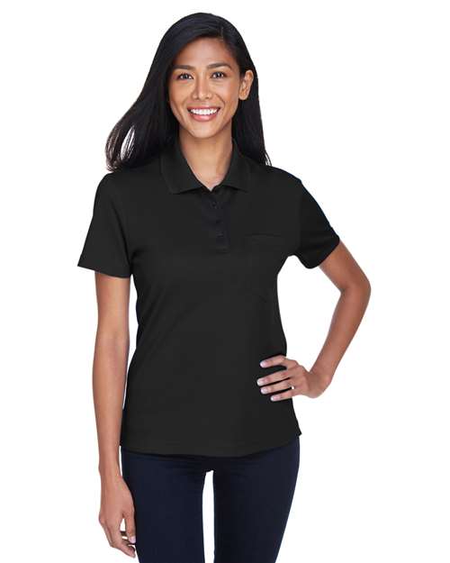 Women's Origin Performance Piqué Polo with Pocket CORE365 78181P - NeoInk Transfers