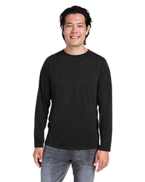 Unisex Fusion ChromaSoft™ Performance Long Sleeve T-Shirt CORE365 CE111L - NeoInk Transfers