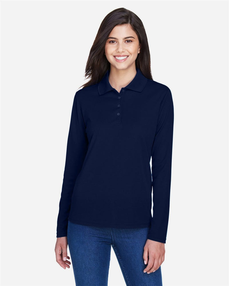 Women's Pinnacle Performance Long Sleeve Piqué Polo CORE365 78192