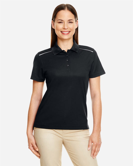 Women's Radiant Performance Piqué Polo with Reflective Piping CORE365 78181R - NeoInk Transfers