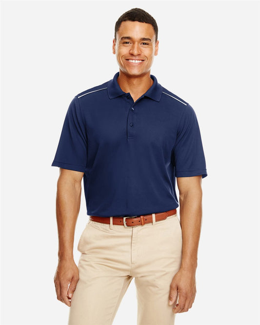 Men's Radiant Performance Piqué Polo with Reflective Piping CORE365 88181R