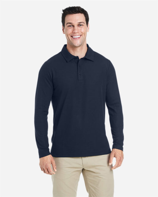 Men's Fusion ChromaSoft™ Long Sleeve Pique Polo CORE365 CE112L