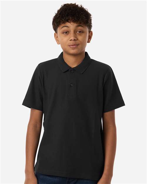 Youth Resolve CVC Performance Pique Polo CORE365 CE106Y - NeoInk Transfers
