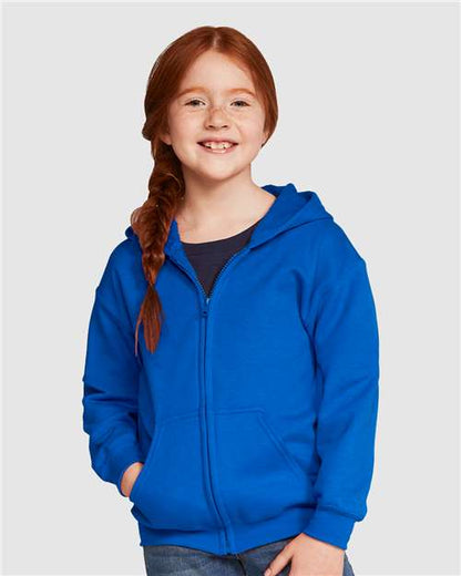 Youth Heavy Blend™ Full-Zip Hooded Sweatshirt Gildan 18600B - NeoInk Transfers
