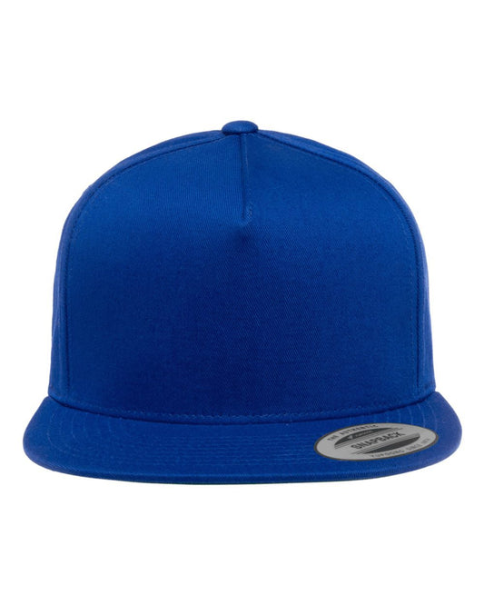 Five-Panel Cotton Twill Snapback Cap YP Classics 6007