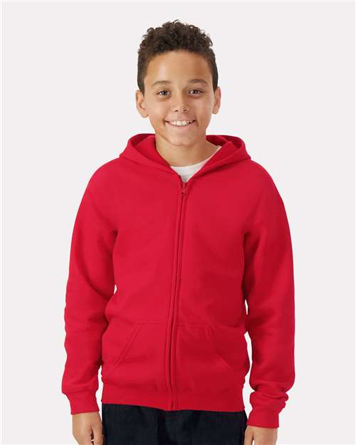 Youth Heavy Blend™ Full-Zip Hooded Sweatshirt Gildan 18600B - NeoInk Transfers