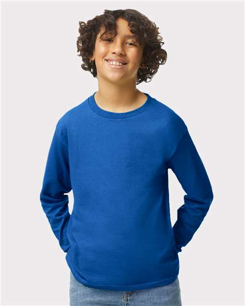 Youth Heavy Cotton™ Long Sleeve T-Shirt Gildan 5400B - NeoInk Transfers