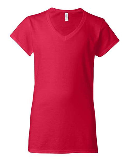 Women's Softstyle® V-Neck T-Shirt Gildan 64V00L - NeoInk Transfers