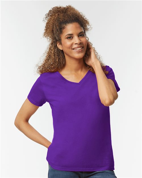 Women's Heavy Cotton™ V-Neck T-Shirt Gildan 5V00L