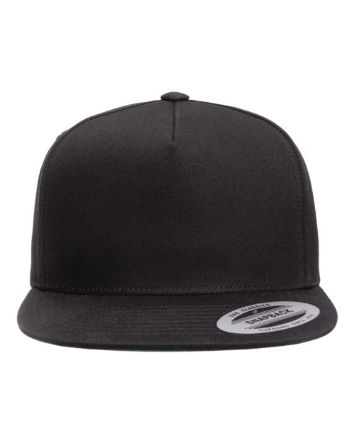 Five-Panel Cotton Twill Snapback Cap YP Classics 6007
