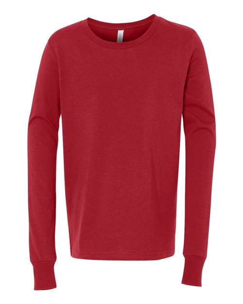 Youth Jersey Long Sleeve Tee 3501Y Bella + Canvas 3501Y - NeoInk Transfers