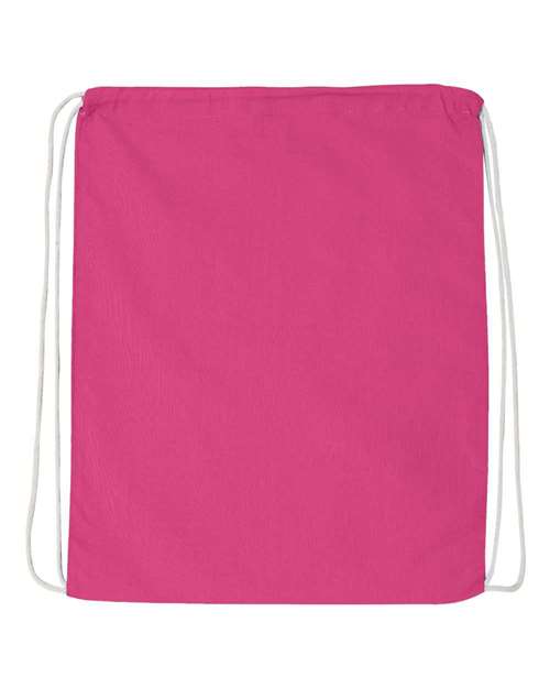 Economical Cotton Drawstring Bag Q-Tees Q4500 - NeoInk Transfers