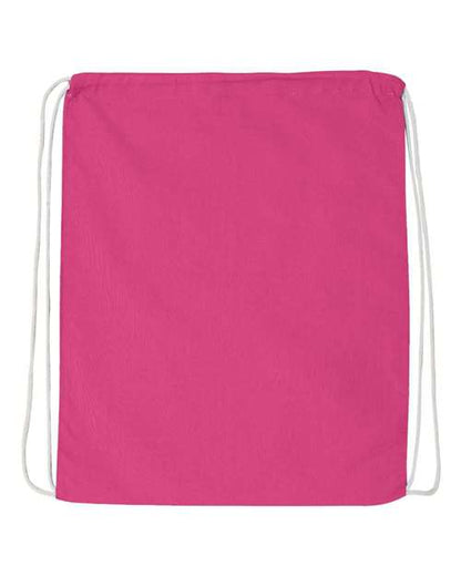 Economical Cotton Drawstring Bag Q-Tees Q4500 - NeoInk Transfers