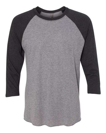 Unisex Triblend Three-Quarter Raglan Tee Next Level 6051