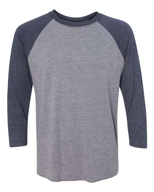 Unisex Triblend Three-Quarter Raglan Tee Next Level 6051