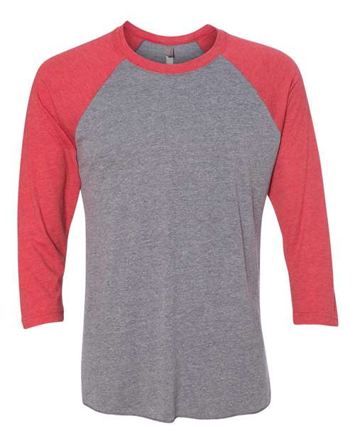 Unisex Triblend Three-Quarter Raglan Tee Next Level 6051