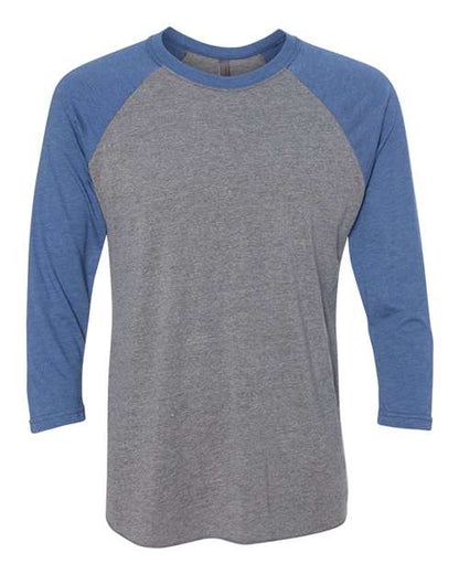Unisex Triblend Three-Quarter Raglan Tee Next Level 6051