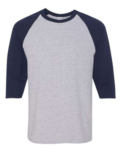 Unisex Heavy Cotton™ Raglan Three-Quarter Sleeve T-Shirt Gildan 5700 - NeoInk Transfers