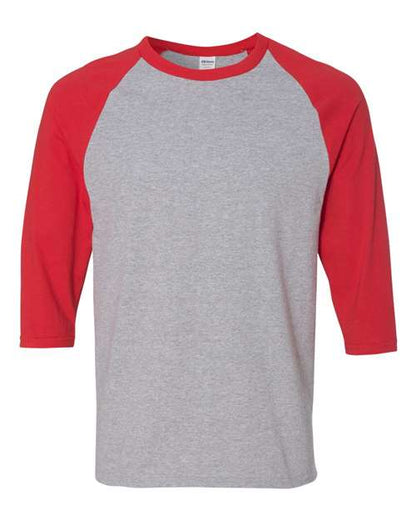 Unisex Heavy Cotton™ Raglan Three-Quarter Sleeve T-Shirt Gildan 5700 - NeoInk Transfers