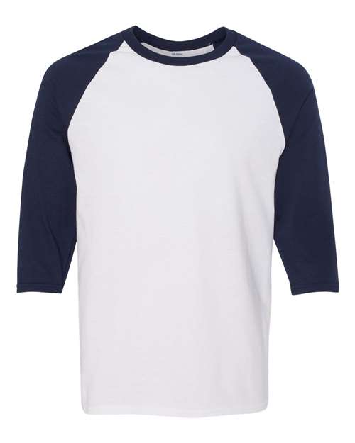 Unisex Heavy Cotton™ Raglan Three-Quarter Sleeve T-Shirt Gildan 5700 - NeoInk Transfers