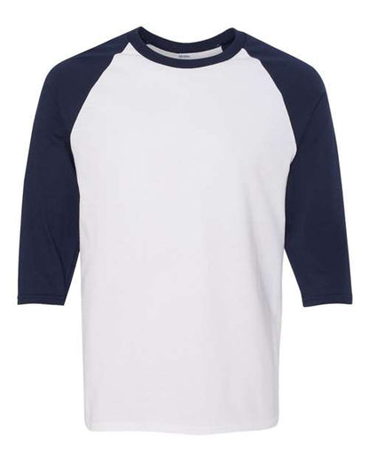 Unisex Heavy Cotton™ Raglan Three-Quarter Sleeve T-Shirt Gildan 5700 - NeoInk Transfers
