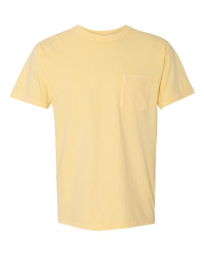 Unisex Garment-Dyed Heavyweight Pocket T-Shirt Comfort Colors 6030