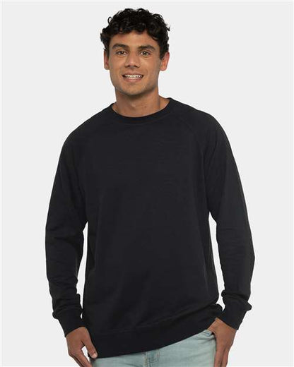 Unisex Laguna Raglan Crewneck Sweatshirt Next Level 9000
