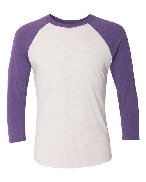 Unisex Triblend Three-Quarter Raglan Tee Next Level 6051