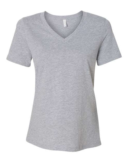 Women's Relaxed Heather CVC V-Neck Tee Bella + Canvas 6405CVC - NeoInk Transfers