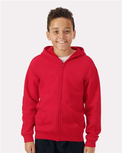 Youth Heavy Blend™ Full-Zip Hooded Sweatshirt Gildan 18600B - NeoInk Transfers