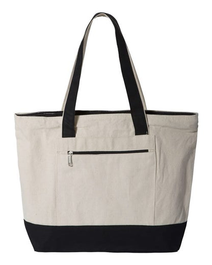 19L Zippered Tote Q-Tees Q1300 - NeoInk Transfers