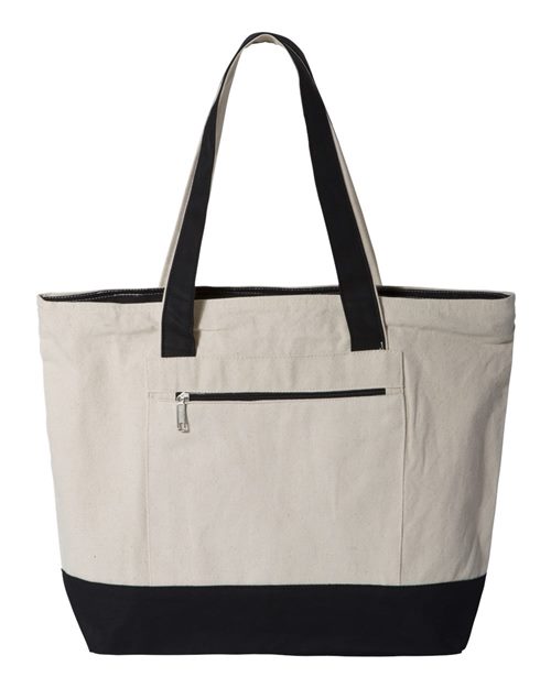 19L Zippered Tote Q-Tees Q1300