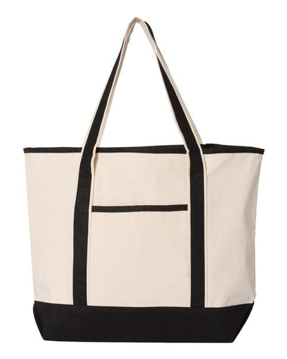34.6L Large Canvas Deluxe Tote Q-Tees Q1500 - NeoInk Transfers