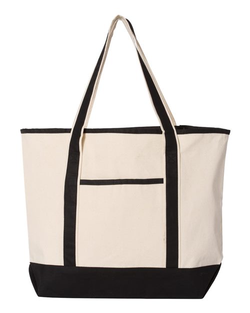 34.6L Large Canvas Deluxe Tote Q-Tees Q1500